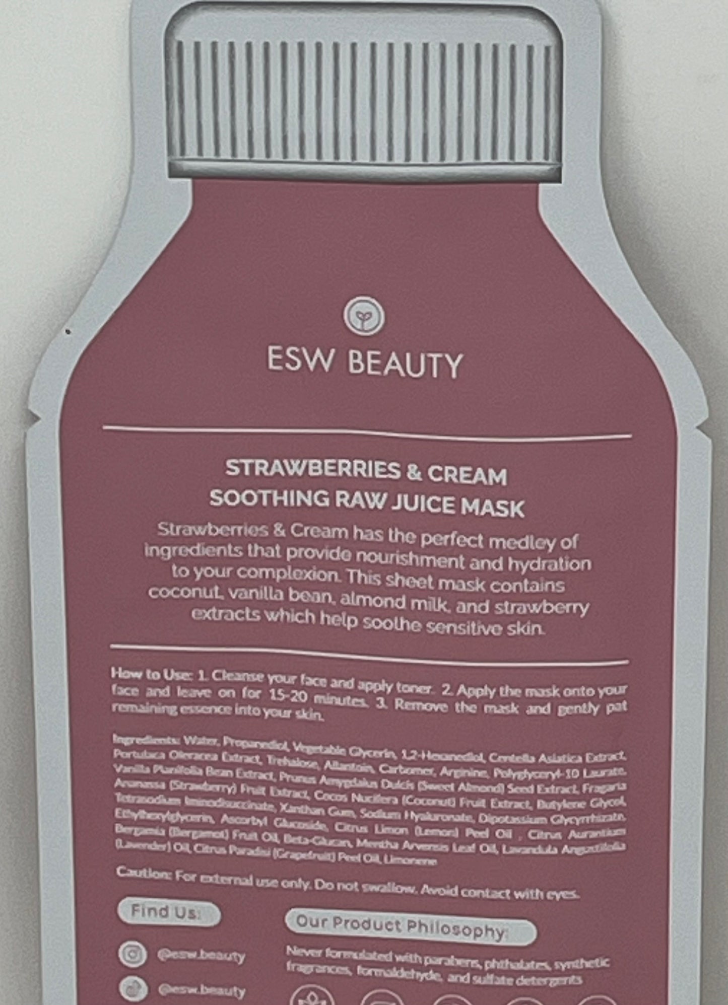 Strawberries and Cream Soothing Face Mask