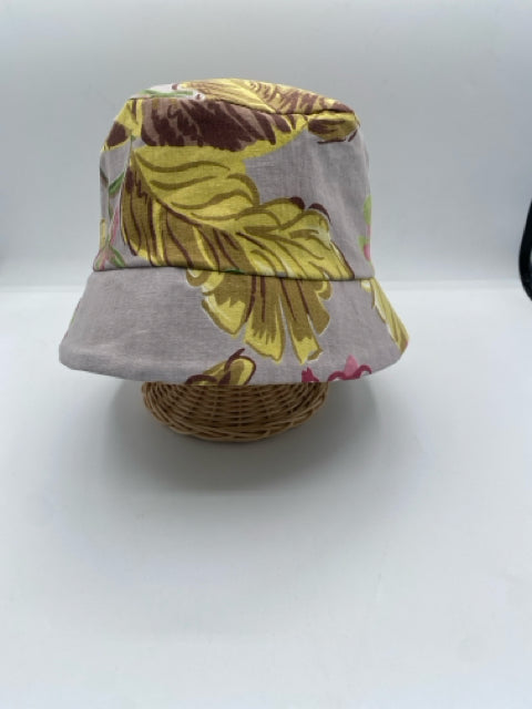 Gray Floral Bucket Hat