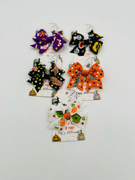 Halloween Hair Bow Clip