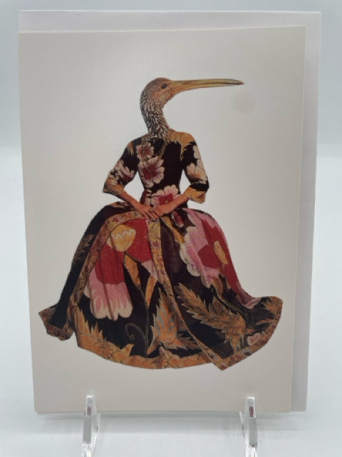 Beak And Brocade Card