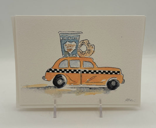 Bagel on Taxi Card