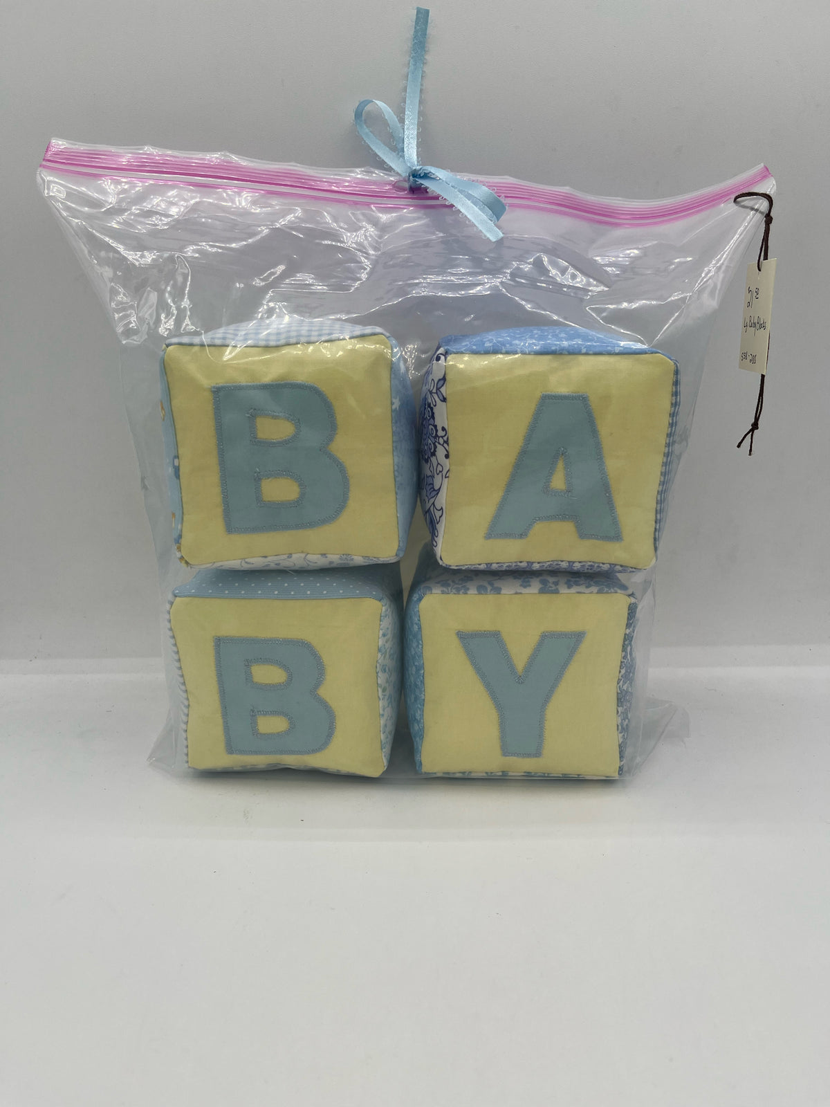 Blue and Yellow Baby Blocks