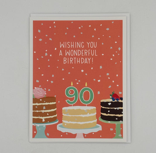 Happy 90th Birthday Card