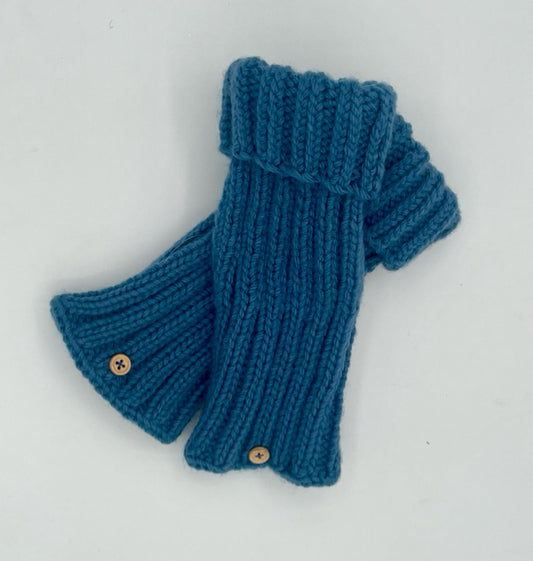 Acrylic Knit Fingerless Gloves