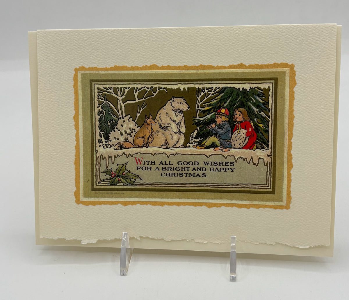 Fox And Polar Bear Card