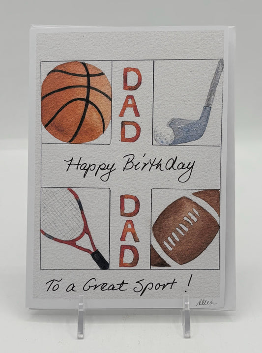 Sports Dad Birthday Card