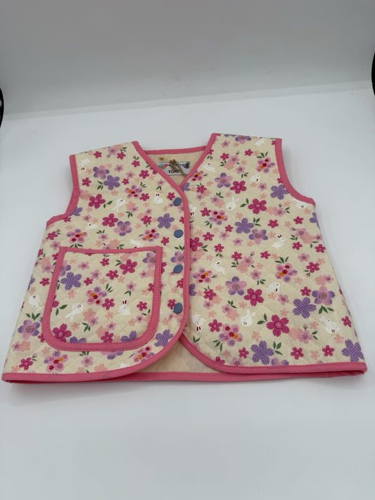 12-18 M Vest - Quilted w/ Cherry Blossoms
