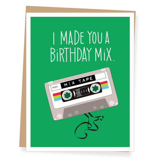 Mixed Tape Birthday Card