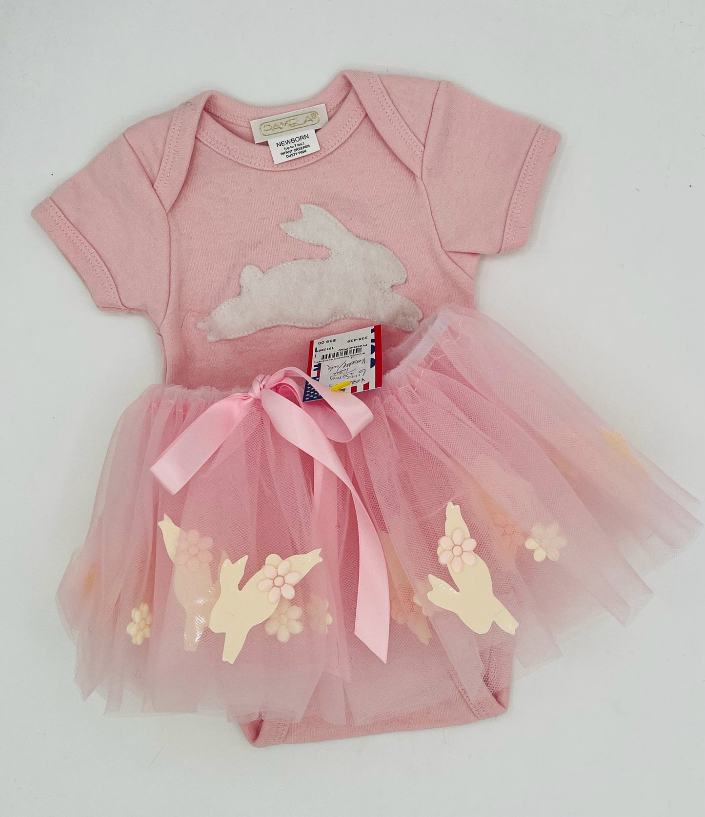 6" Bunny Tutu with Bunny Onesie