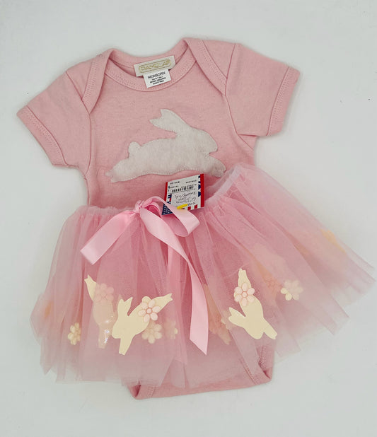 6" Bunny Tutu with Bunny Onesie