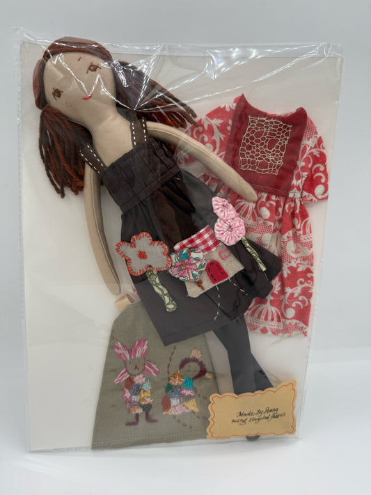 13" Doll with 3 dress up outfits