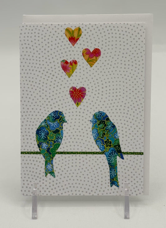 Lovebirds Note Card