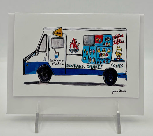 Ice Cream Truck Card