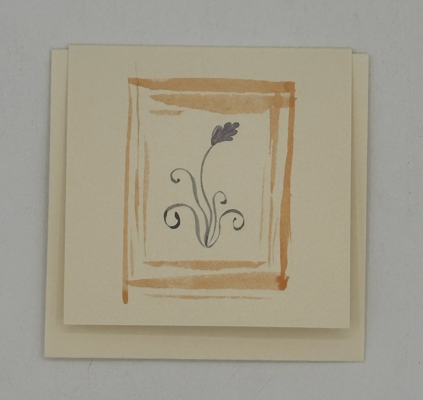 Mini Azul Flower Card