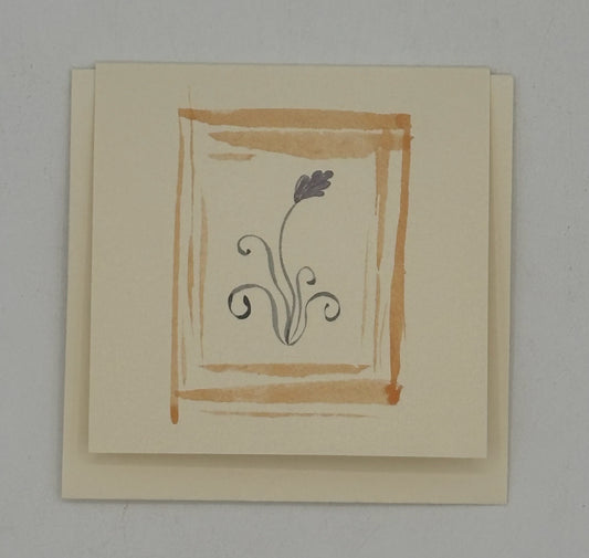 Mini Azul Flower Card