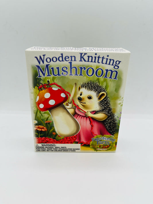 Wood Knitting Mushroom
