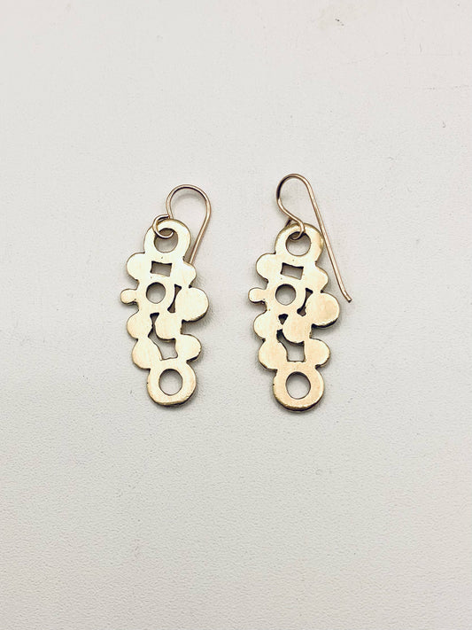Medium Klimt Nu-Gold 14k filled wires Earrings