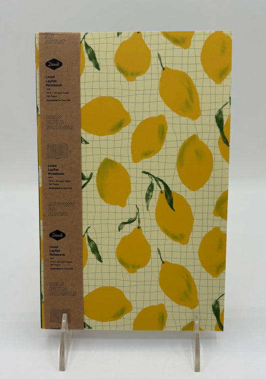 Lemon Grid Layflat Notebook