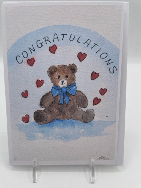Blue Beak New Baby Card