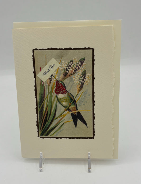 Hummingbird Thank You Card