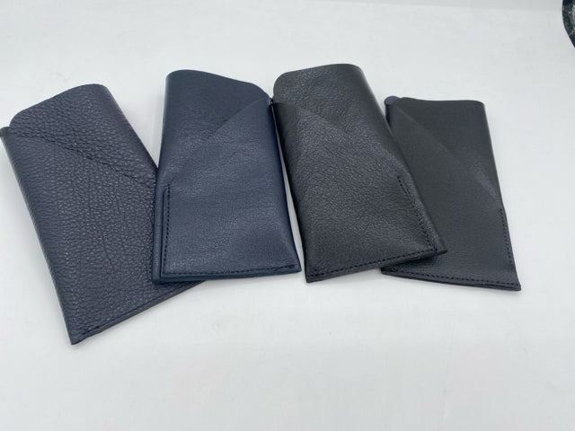 Dark Leather Eyeglass Case