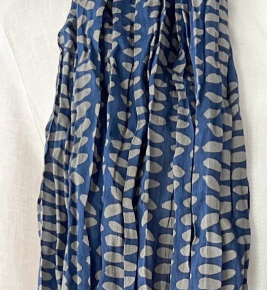 Grey & Indigo Speck Cotton Scarf