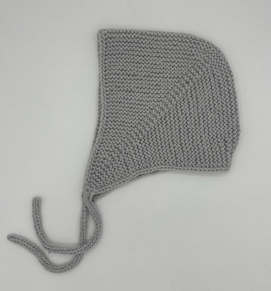 Adult Small Gray Acrylic Knit Hat