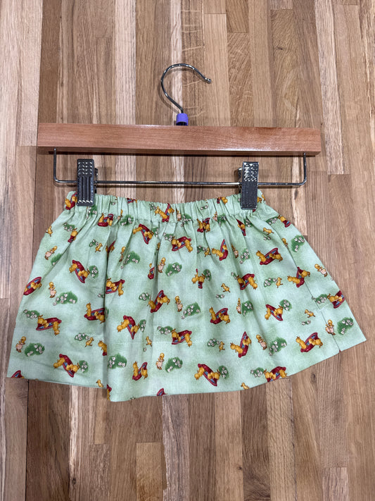 2 Y Twirly Skirt - Light Green w/Ducks