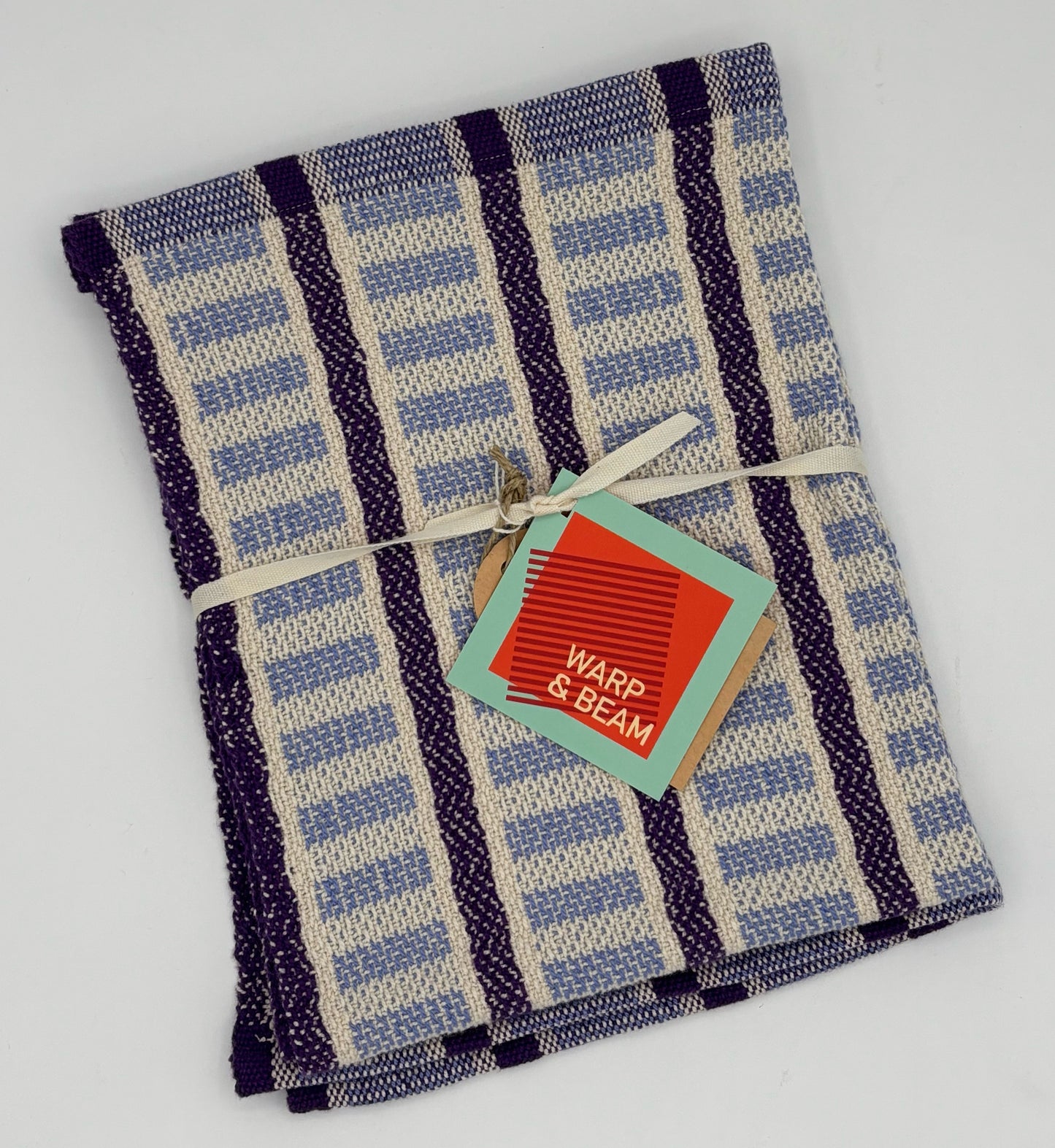 Hand Woven Dash Towel - Grape