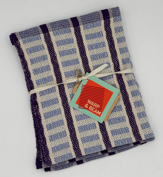 Hand Woven Dash Towel - Grape