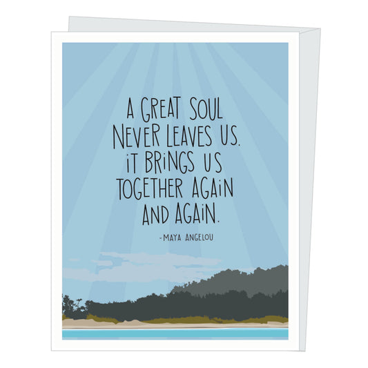Maya Angelou Sympathy Quote Card