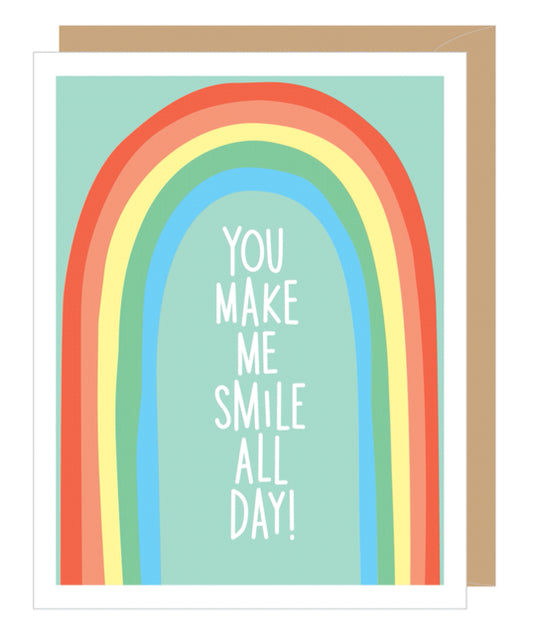 You Make Me Smile All Day! Pride Card