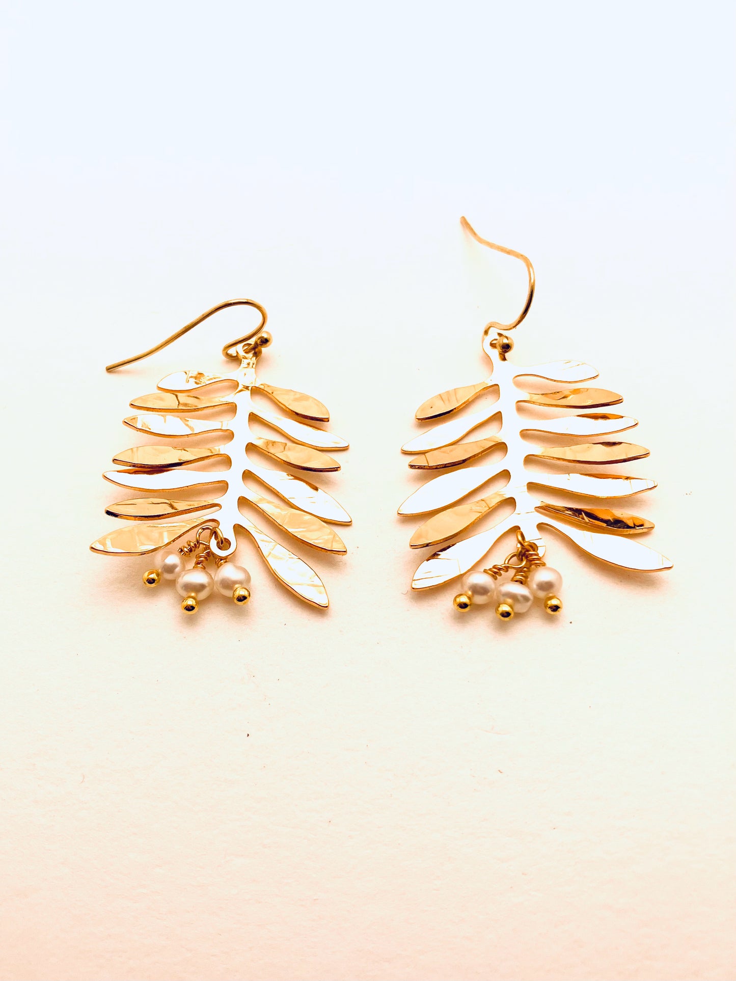 Vine Earrings with Moonstones