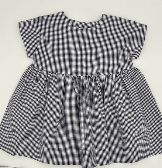 1 Y Dress - Blue & White Check