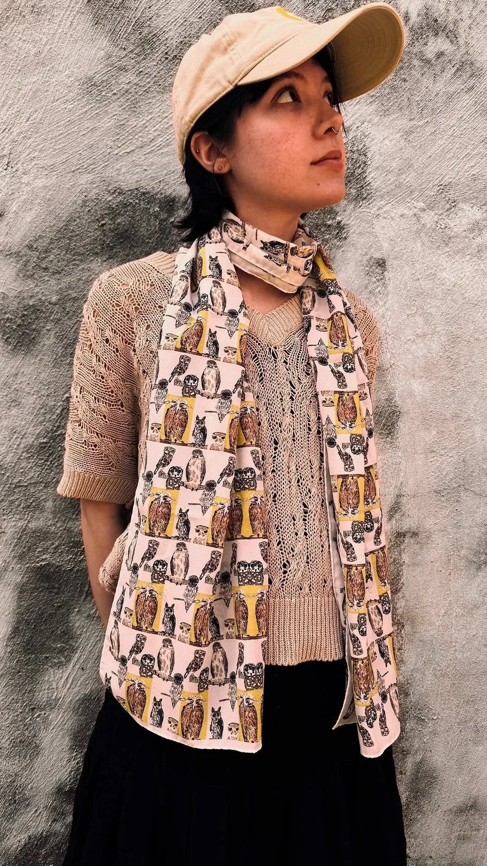 Owls Silk Scarf