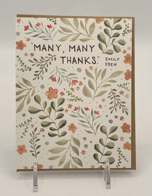 Many, Many Thanks Emily Eden Card