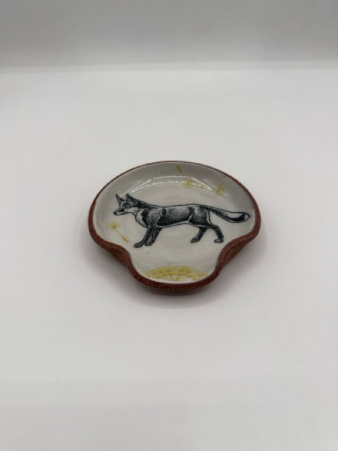 Spoon Rest With Fox & Dandelions