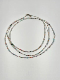 Opal Hill Tribe and Sterling Silver Necklace