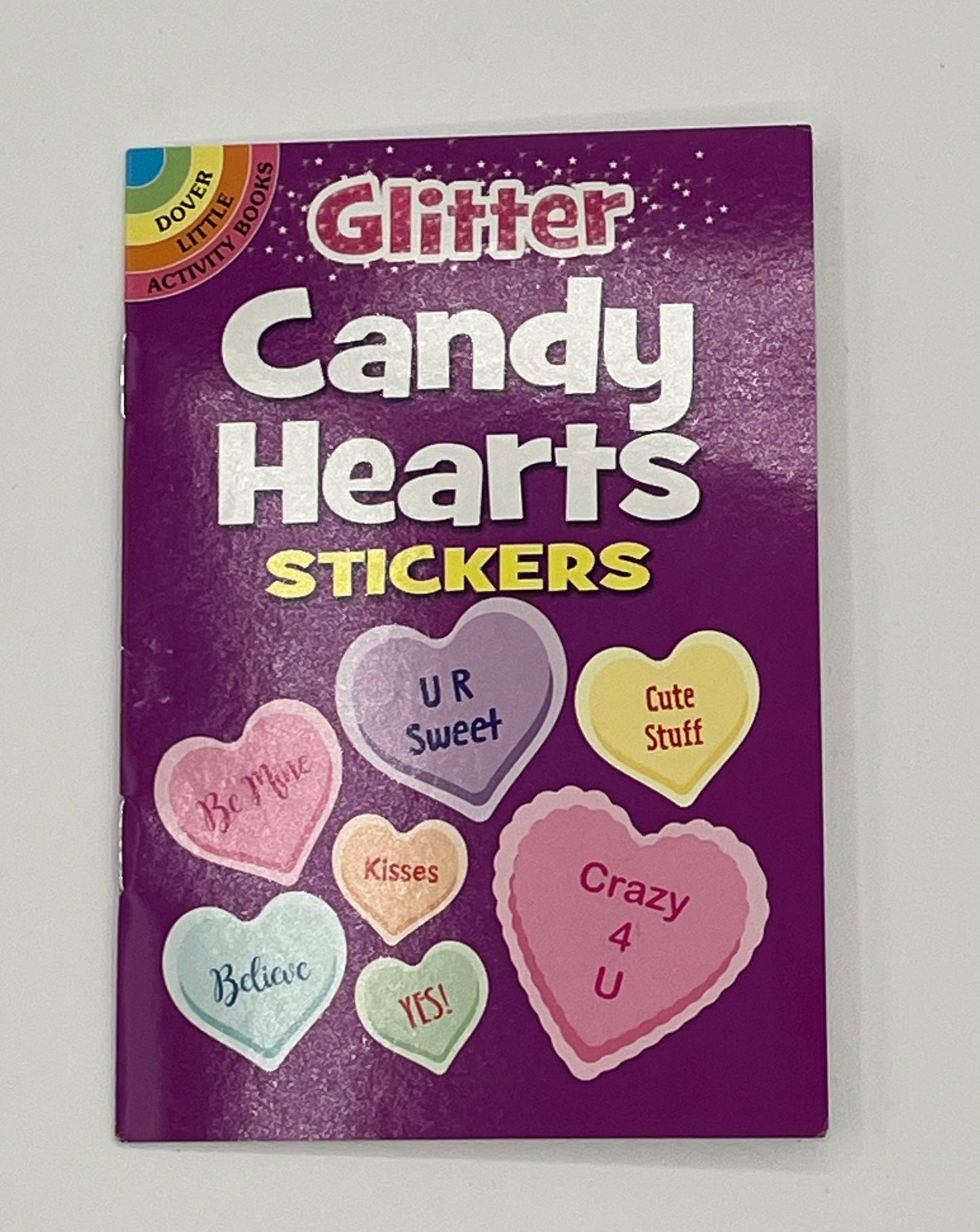Glitter Candy Hearts Stickers Book
