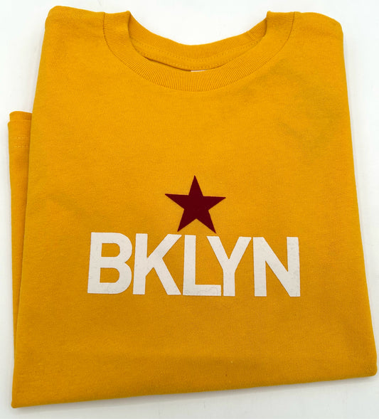 Brooklyn Star Child's Tee Canary Yellow Size 2Y