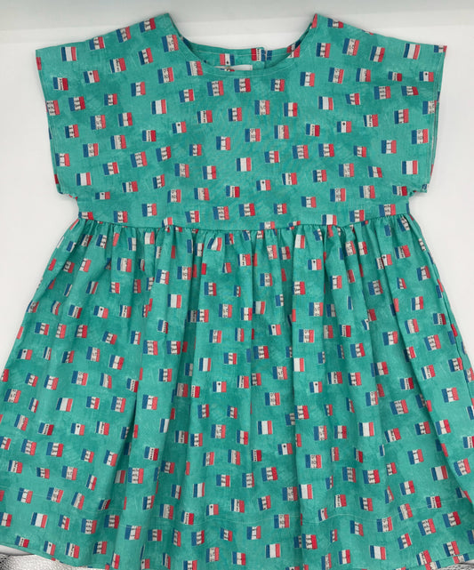 3 Y The Dress - Turqouise w/French Flag