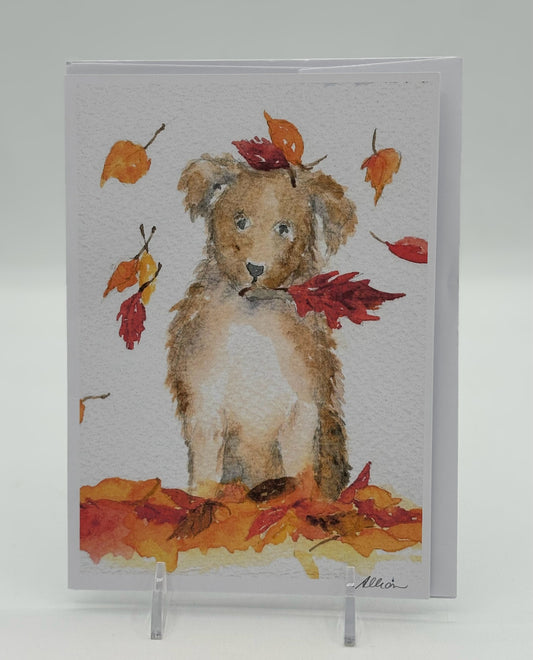 Fall Doggy Card