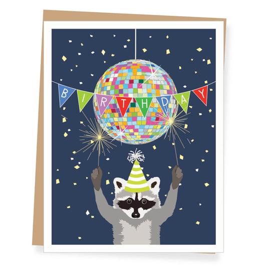 DJ Birthday Cat Card
