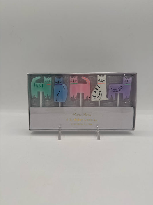 Boxed Set of 5 Cat Candles