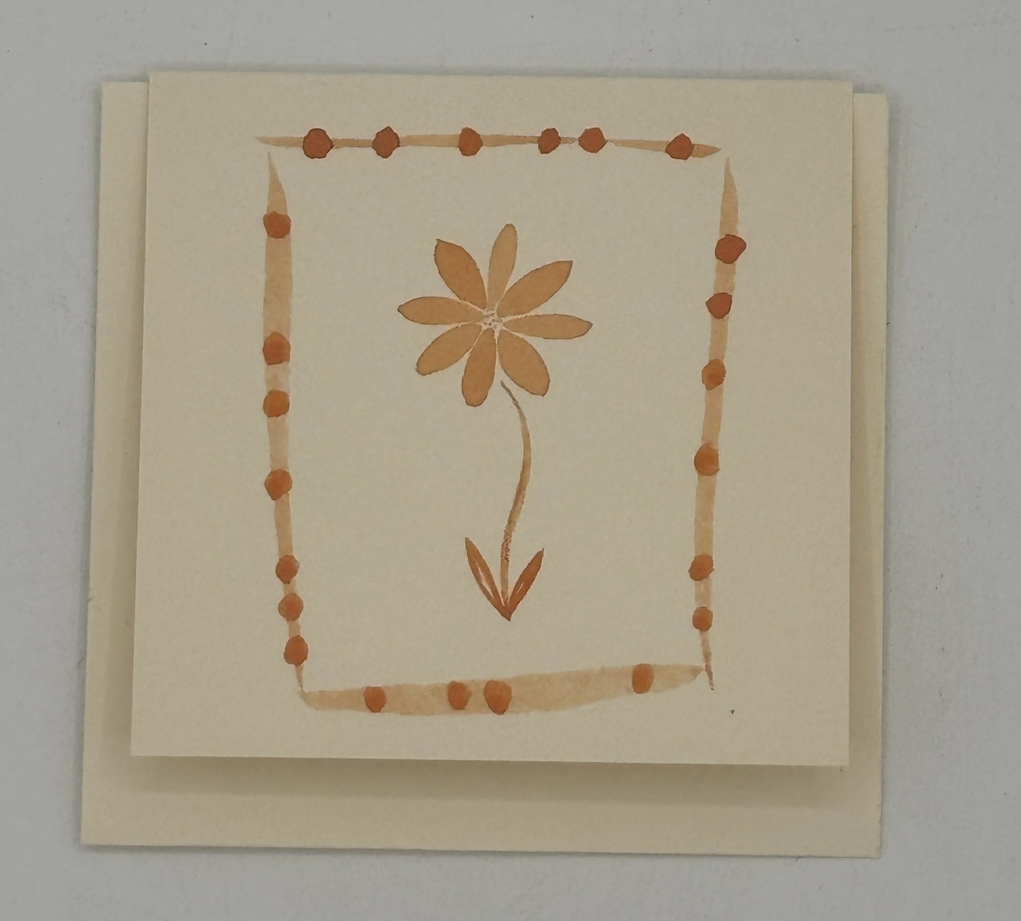 Mini Golden Flower Card