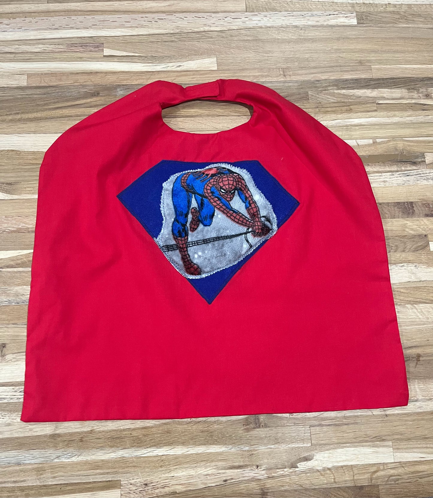 Xtra Small Spiderman/Superman (Red) Reversible Cape
