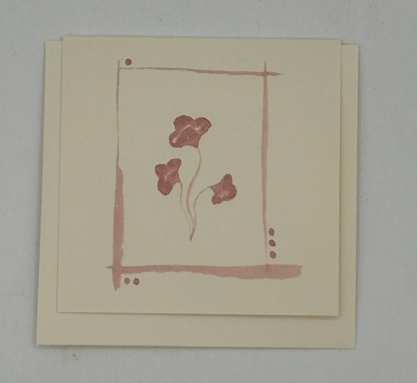 Mini Blush Flower Card
