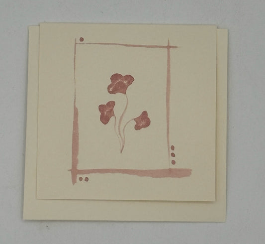Mini Blush Flower Card