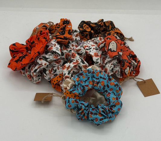 Halloween Print Scrunchie - Pair