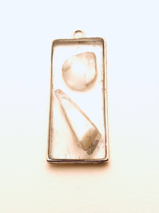 Small Resin Pendant, with Shells